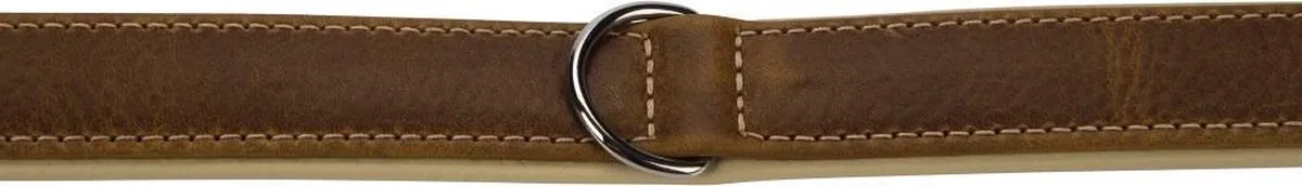 Beeztees Comfort Halsband Hond - Leer Bruin 55cm x 30mm