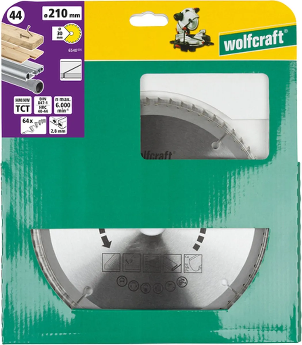 Wolfcraft Lila Cirkelzaagblad Ø85mm
