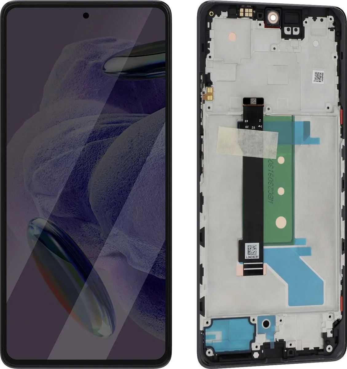 Xiaomi Origineel Scherm voor Redmi Note 12 Pro Plus 5G - Zwart