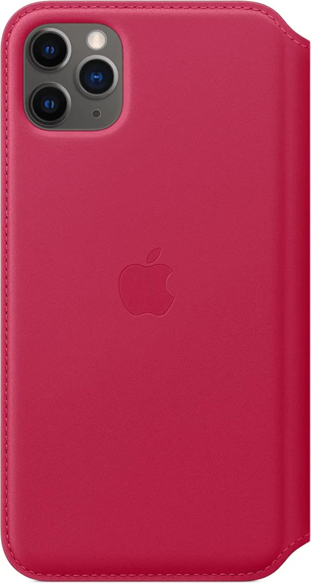 Apple Leren Folio Hoesje iPhone 11 Pro Max MY1N2ZM/A - Raspberry