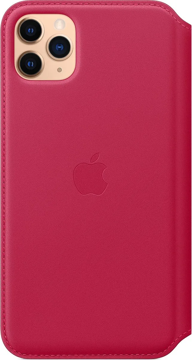 Apple Leren Folio Hoesje iPhone 11 Pro Max MY1N2ZM/A - Raspberry