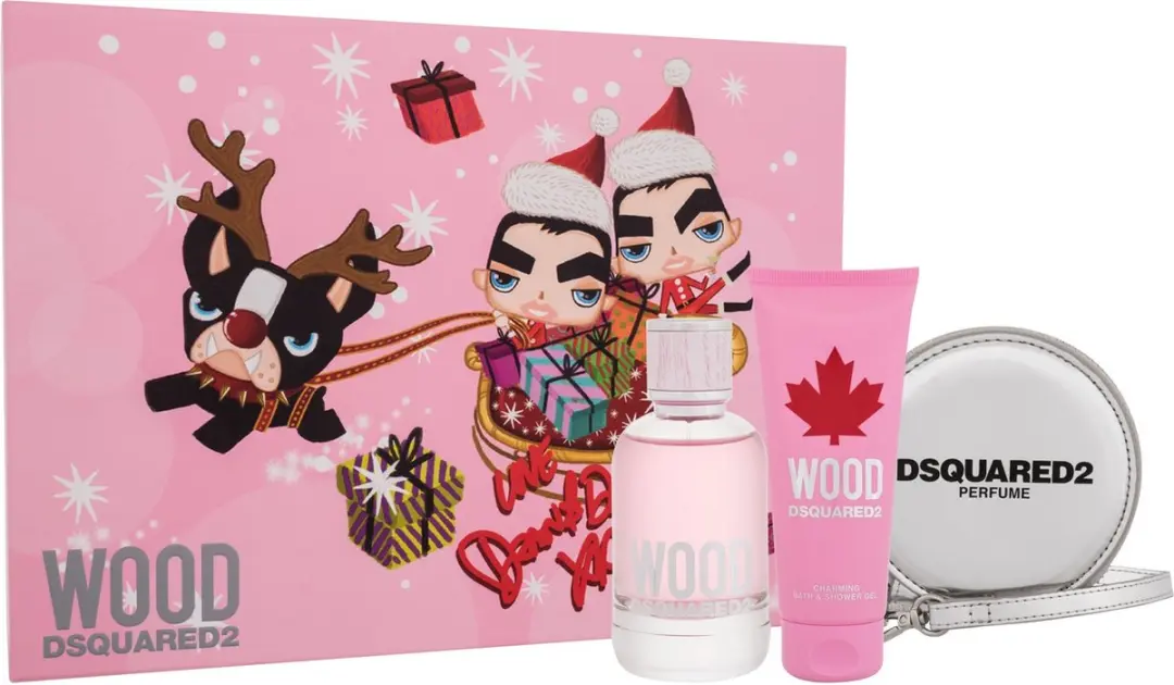 Dsquared2 Wood For Her Eau De Toilette (edt) 100 Ml + Sg 100 Ml + Wallet