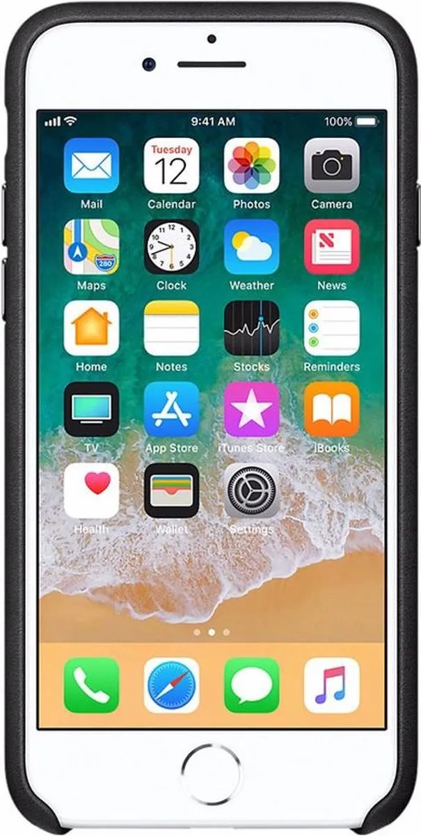 Apple Leren Hoesje MMY52ZM/A - iPhone 7/8/SE (2020) - Zwart