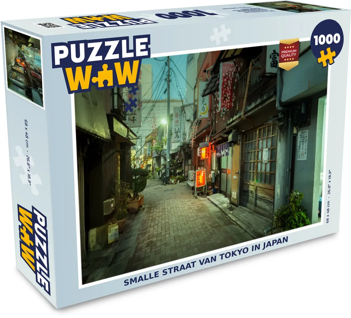 PuzzleWow Smalle Straat van Tokyo Legpuzzel 1000 Stuks