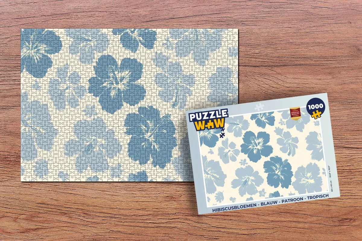 PuzzleWow Hibiscusbloemen Legpuzzel 1000 Stuks - Multicolor