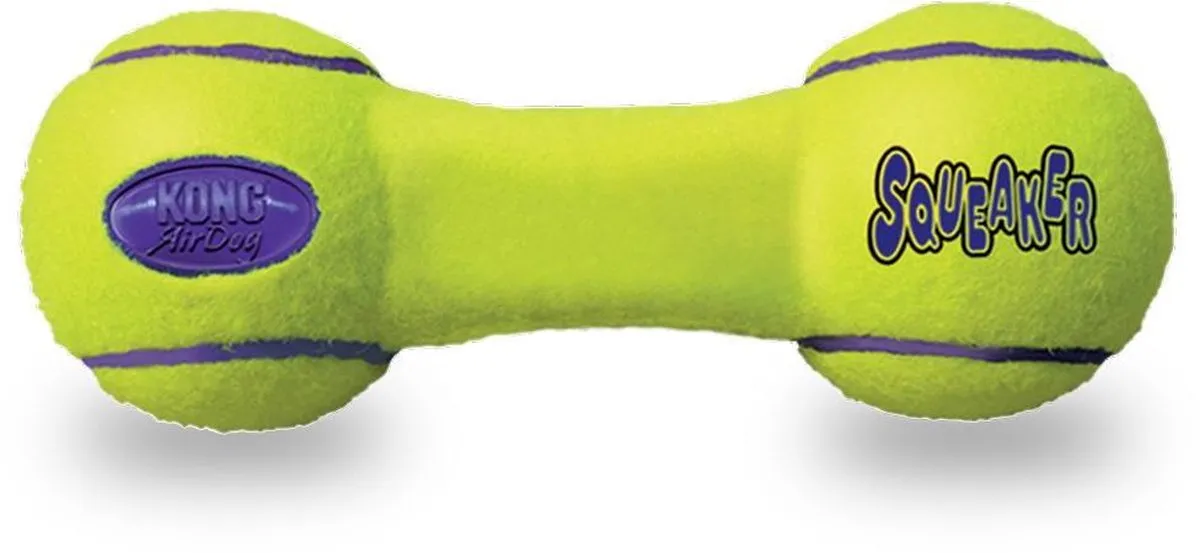 KONG Air Squeaker Dumbbell Medium - Geel