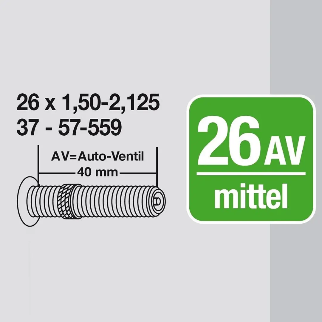 Fischer Binnenband 26 Inch Autoventiel - 2 Stuks - afbeelding 6 van 6