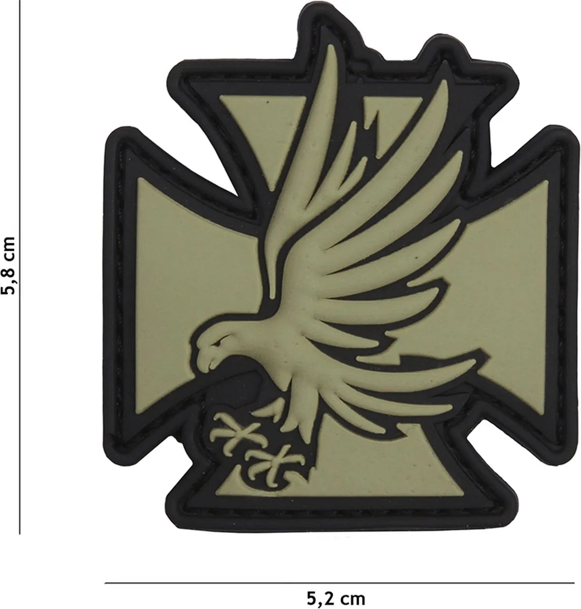 101 Inc Embleem 3D PVC Iron Eagle Groen