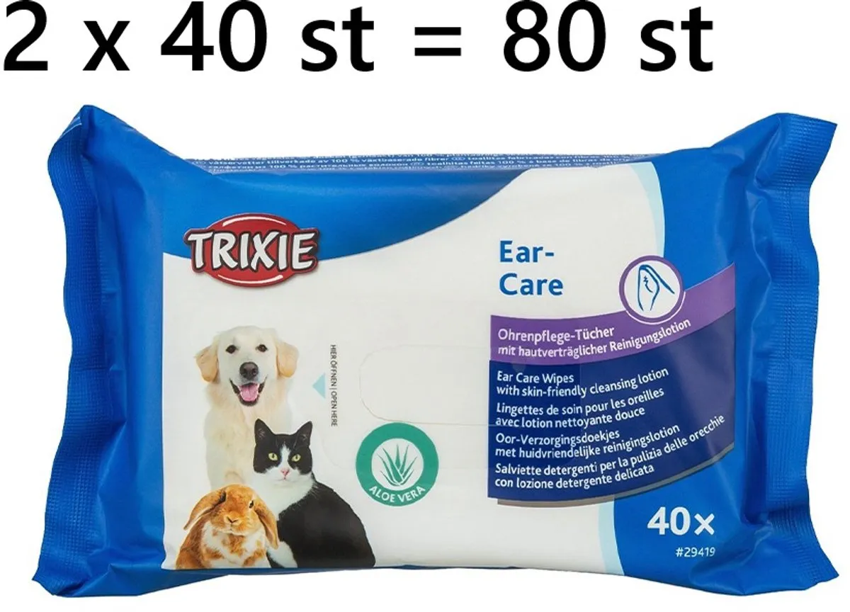 Trixie Oordoekjes Honden/Katten 80 Stuks
