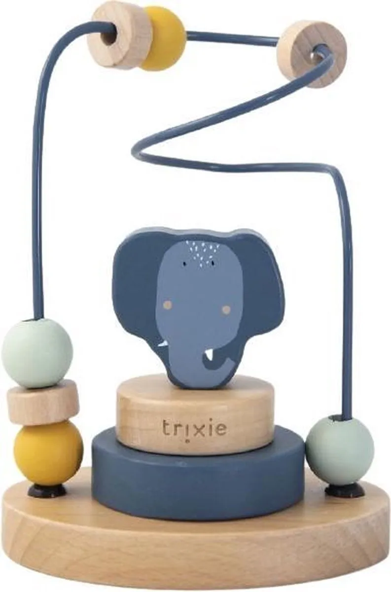 Trixie Houten Kralenframe Mrs. Elephant - Educatief Speelgoed