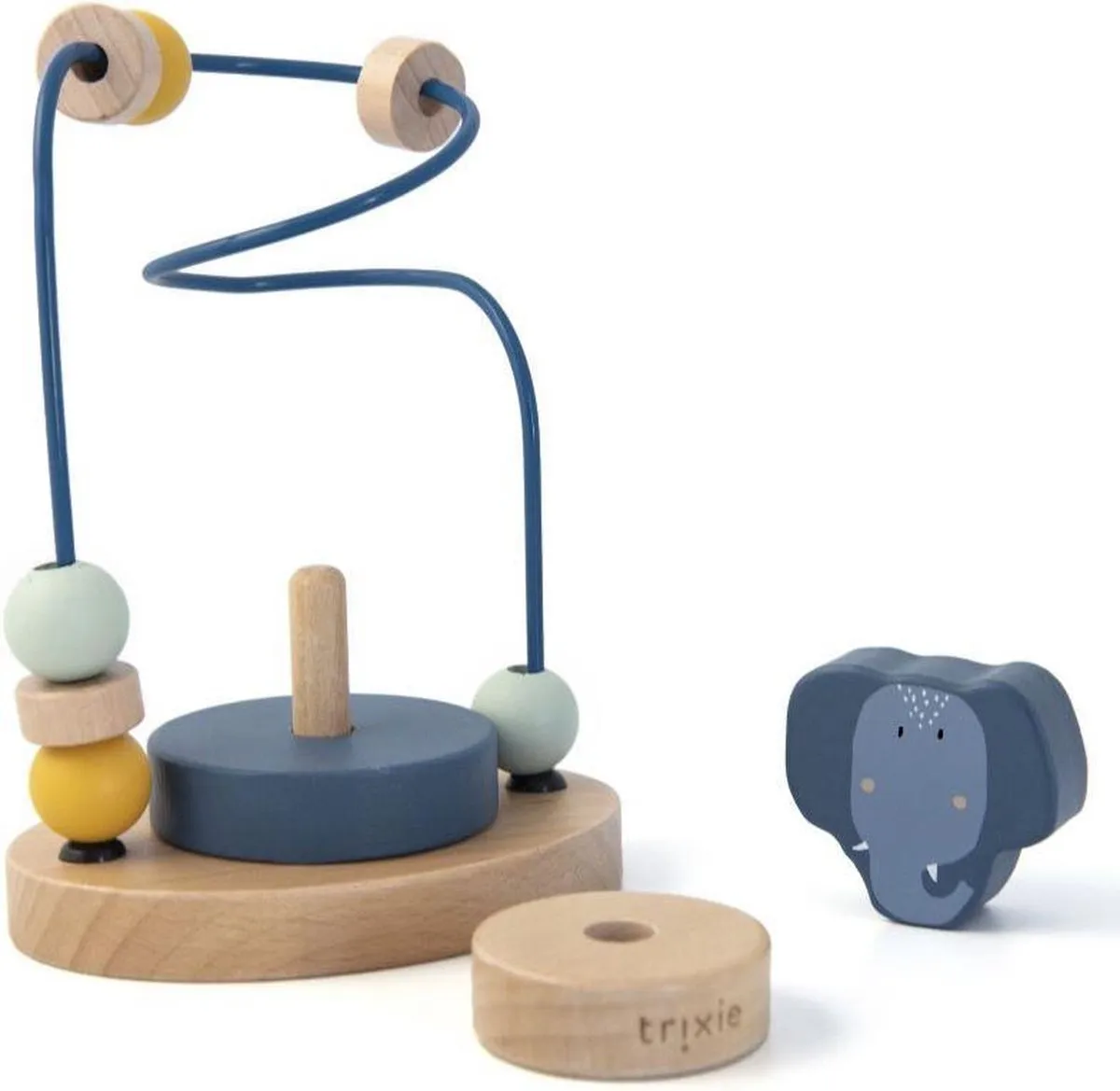 Trixie Houten Kralenframe Mrs. Elephant - Educatief Speelgoed