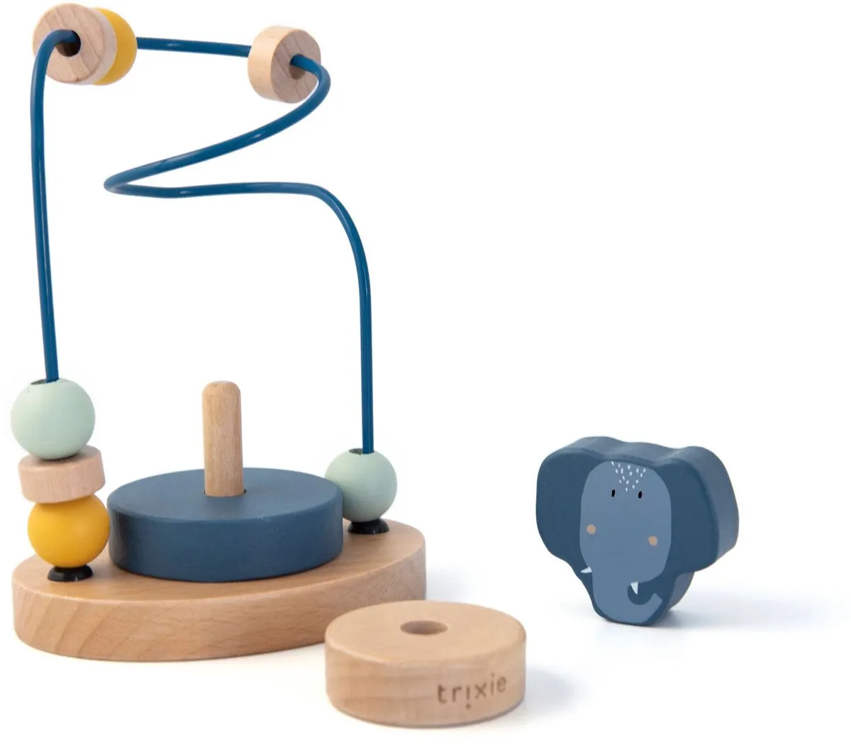 Trixie Houten Kralenframe Mrs. Elephant - Educatief Speelgoed