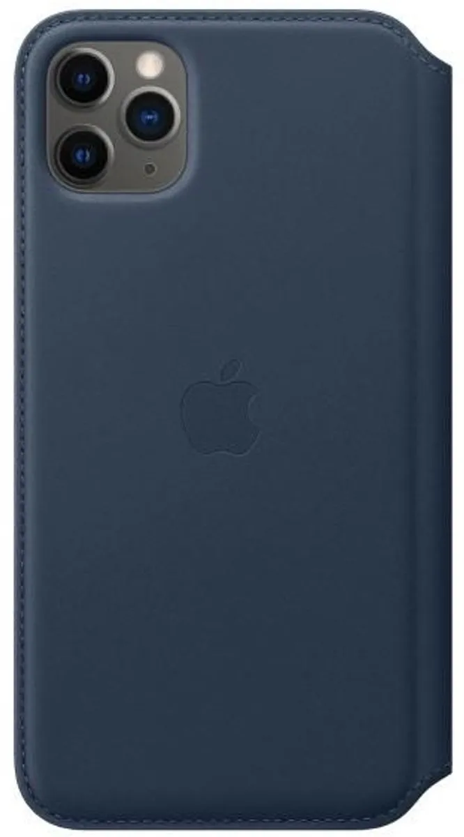Apple iPhone 11 Pro Max Folio Hoesje - Deep Sea Blue