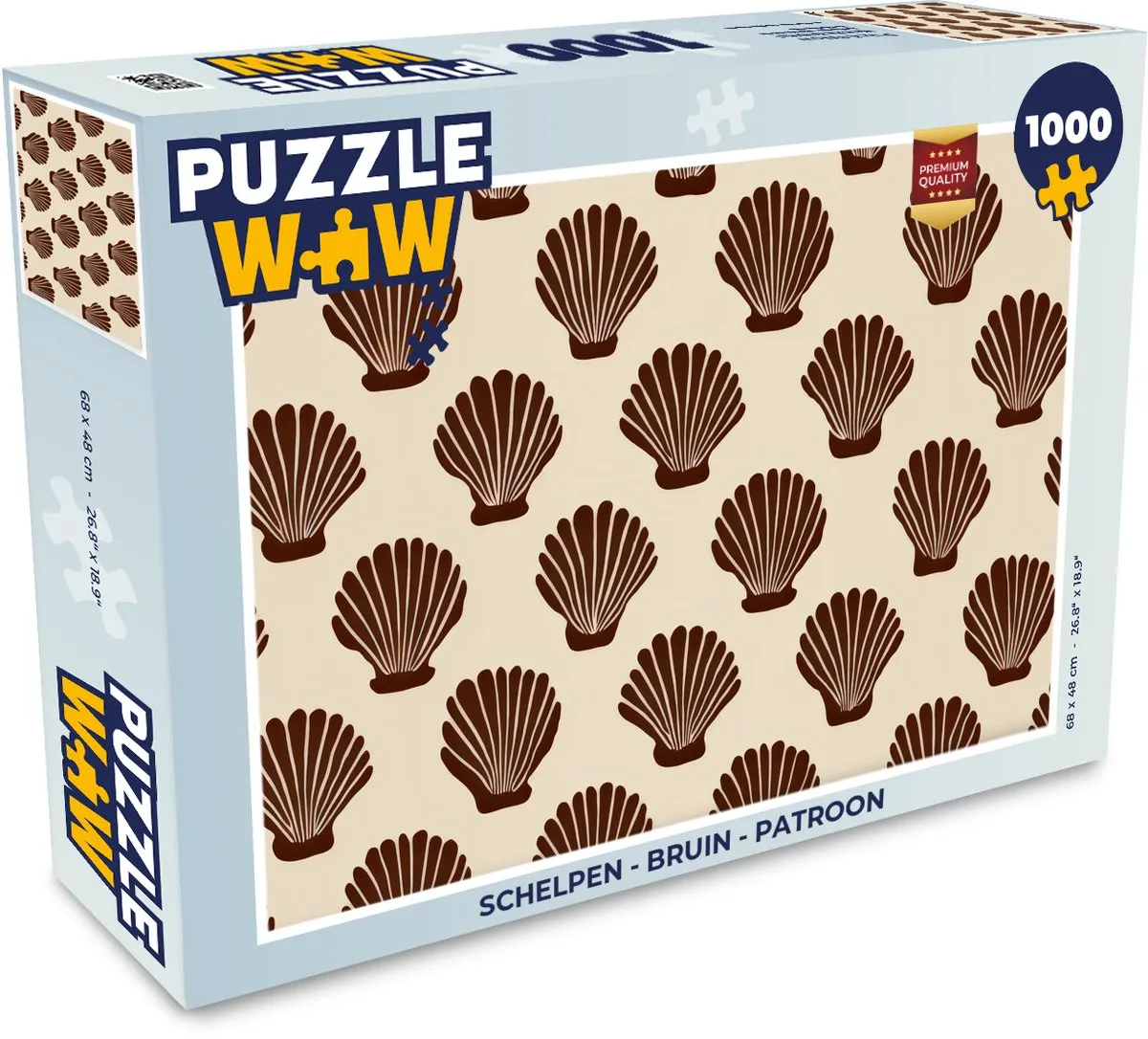 PuzzleWow Schelpen Legpuzzel 1000 Stuks