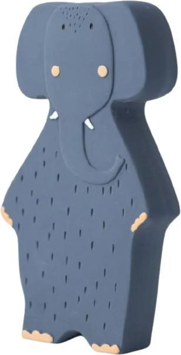 Trixie Baby Rubber Speeltje Mrs. Elephant - Blauw - afbeelding 4 van 4