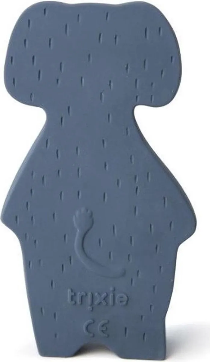 Trixie Baby Rubber Speeltje Mrs. Elephant - Blauw - afbeelding 3 van 4