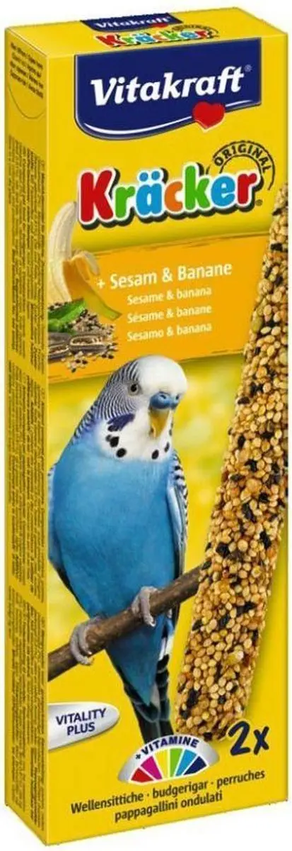 Vitakraft Parkietkracker Sesam/Banaan 2in1