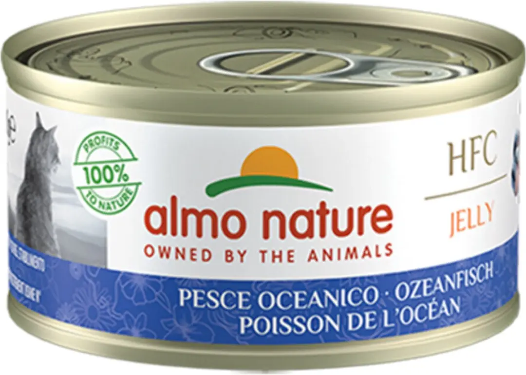48x Almo Nature HFC Jelly Kattenvoer Nat Oceaanvis 70 gr
