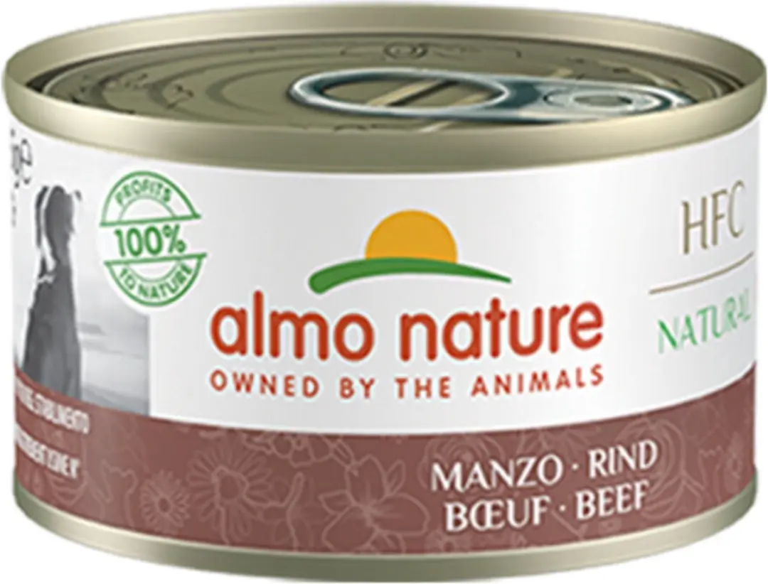48x Almo Nature HFC Natural Hondenvoer Rundvlees 95 gr