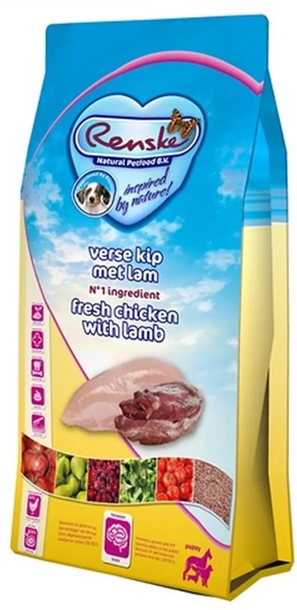 Renske Super Premium Puppy Verse kip en lam 12 kg