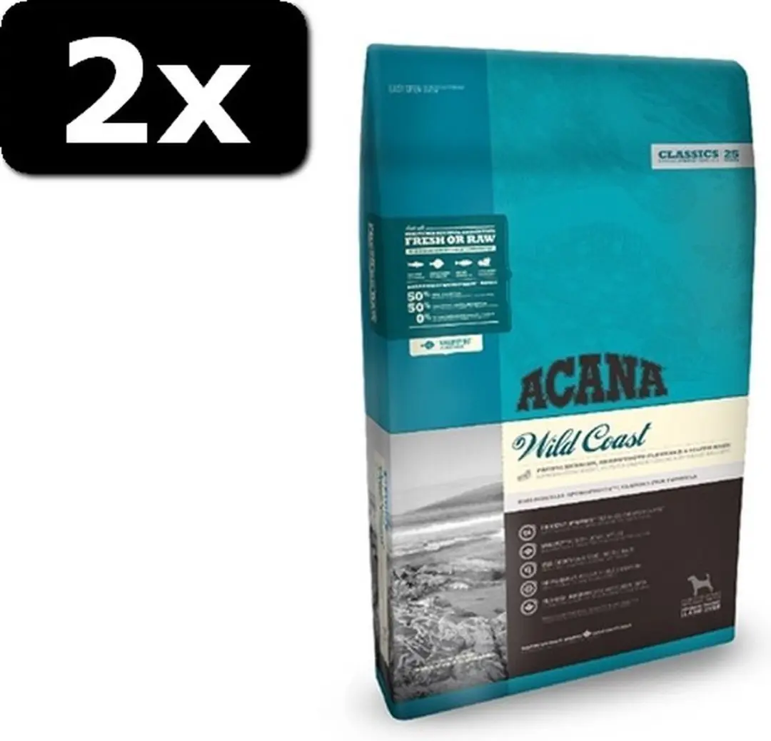 2x ACANA CLAS WILD COAST 17KG - afbeelding 2 van 2
