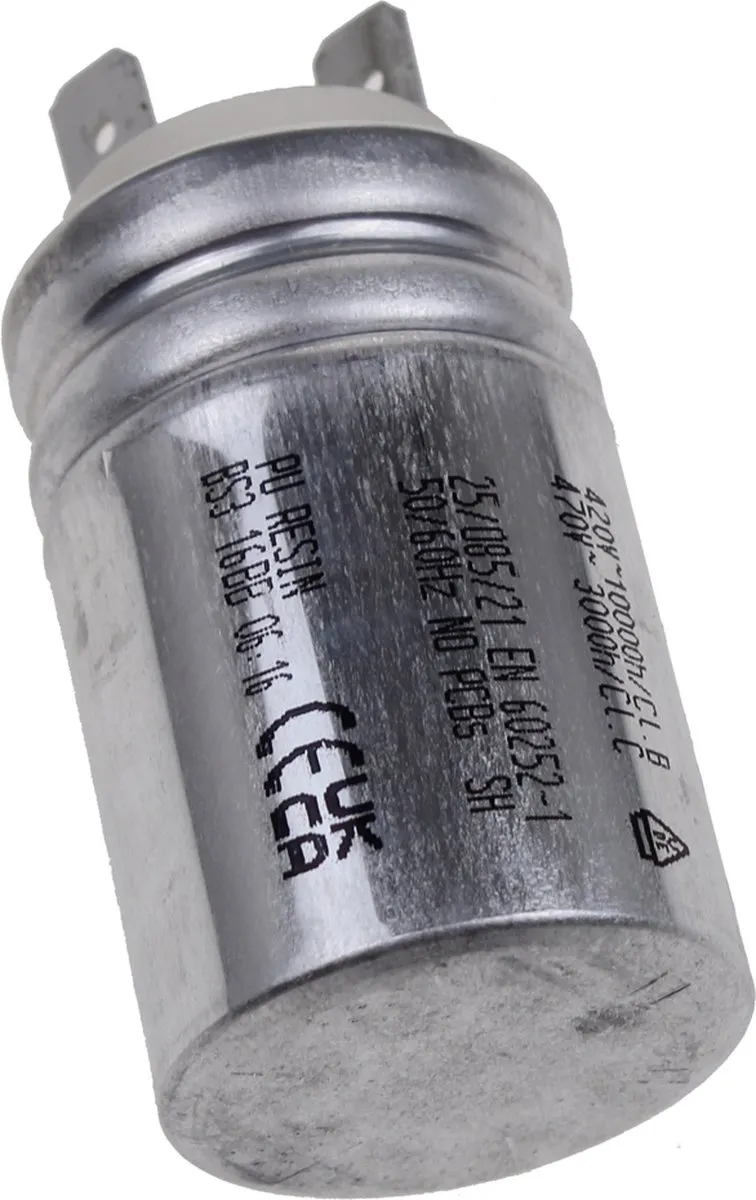 WHIRLPOOL - CONDENSATOR 5µF - S2 d30 W/S 6,3x0,8 MET EU - C00861174