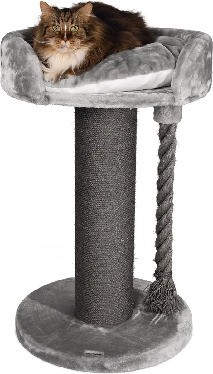 Beeztees Tura Krabpaal - Grijs 60x60x100cm - afbeelding 5 van 6