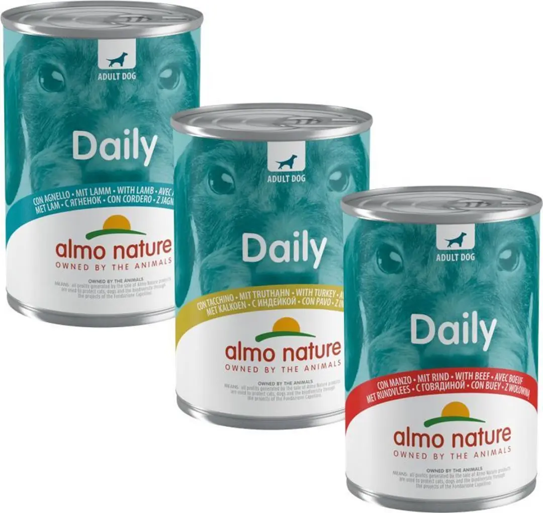 Almo Nature Daily Menu 100% natuurlijk Natvoer voor Honden