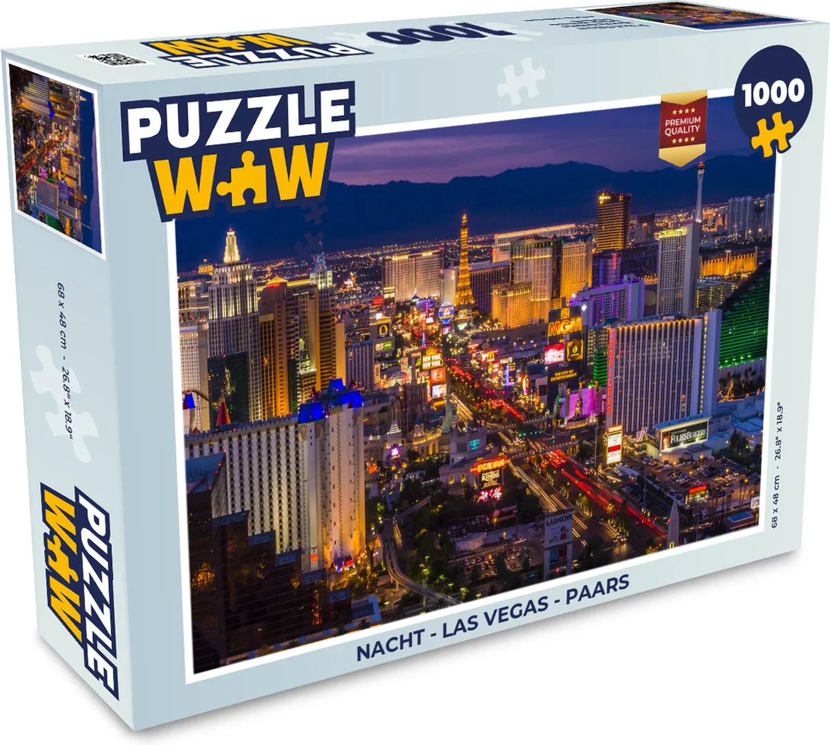 PuzzleWow Las Vegas Legpuzzel 1000 Stuks