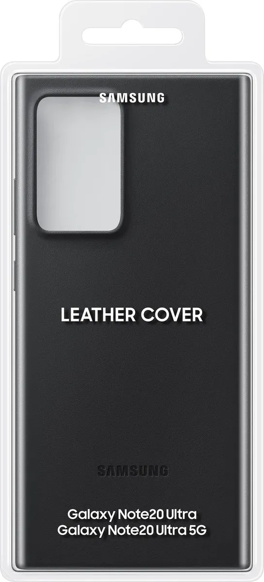 Samsung Leather Hoesje EF-VN985LBEGEU - Galaxy Note 20 Ultra - Zwart