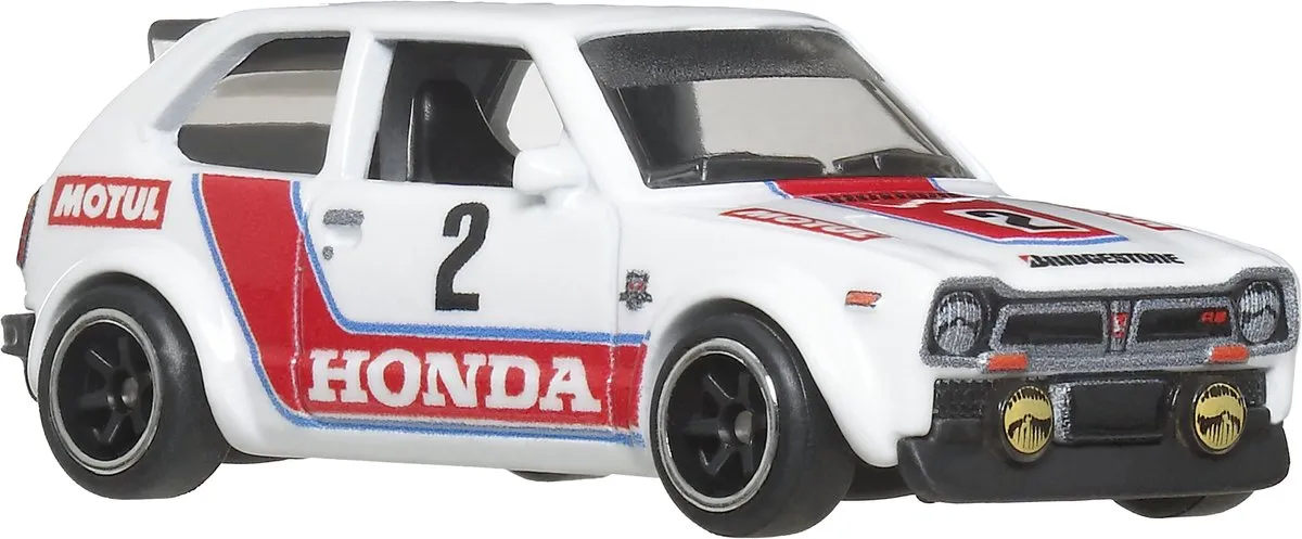 Hot Wheels 73 Honda Civic Custom JBM36 - Auto Transporter - Wit