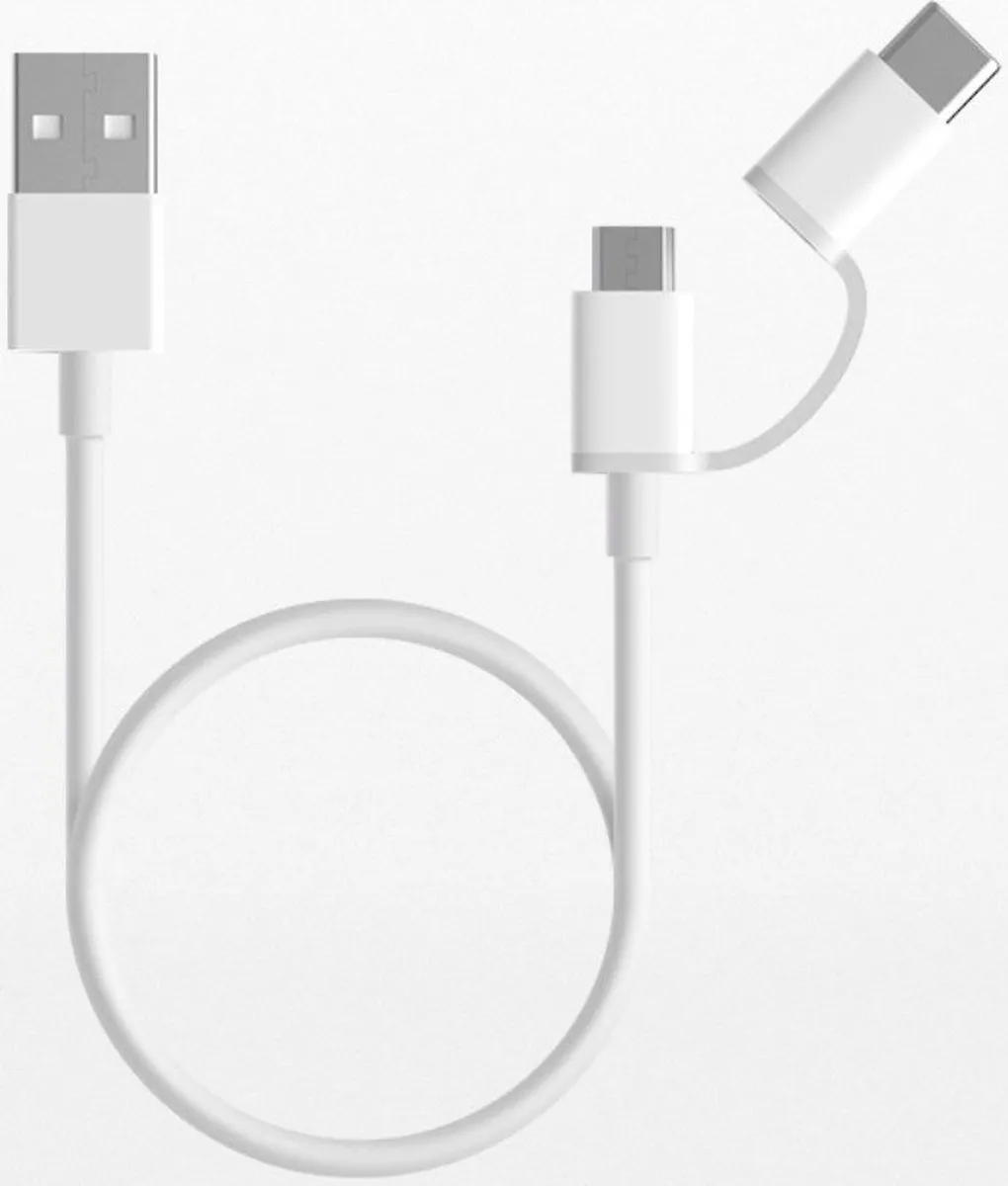 Xiaomi Mi 2-in-1 USB-C Kabel 100cm - Wit