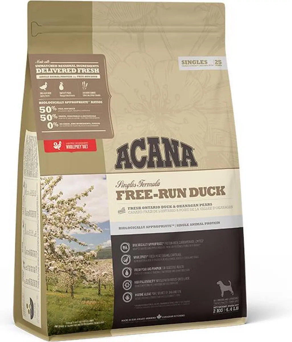 Acana SINGLES Free-Run Duck 2 kg.