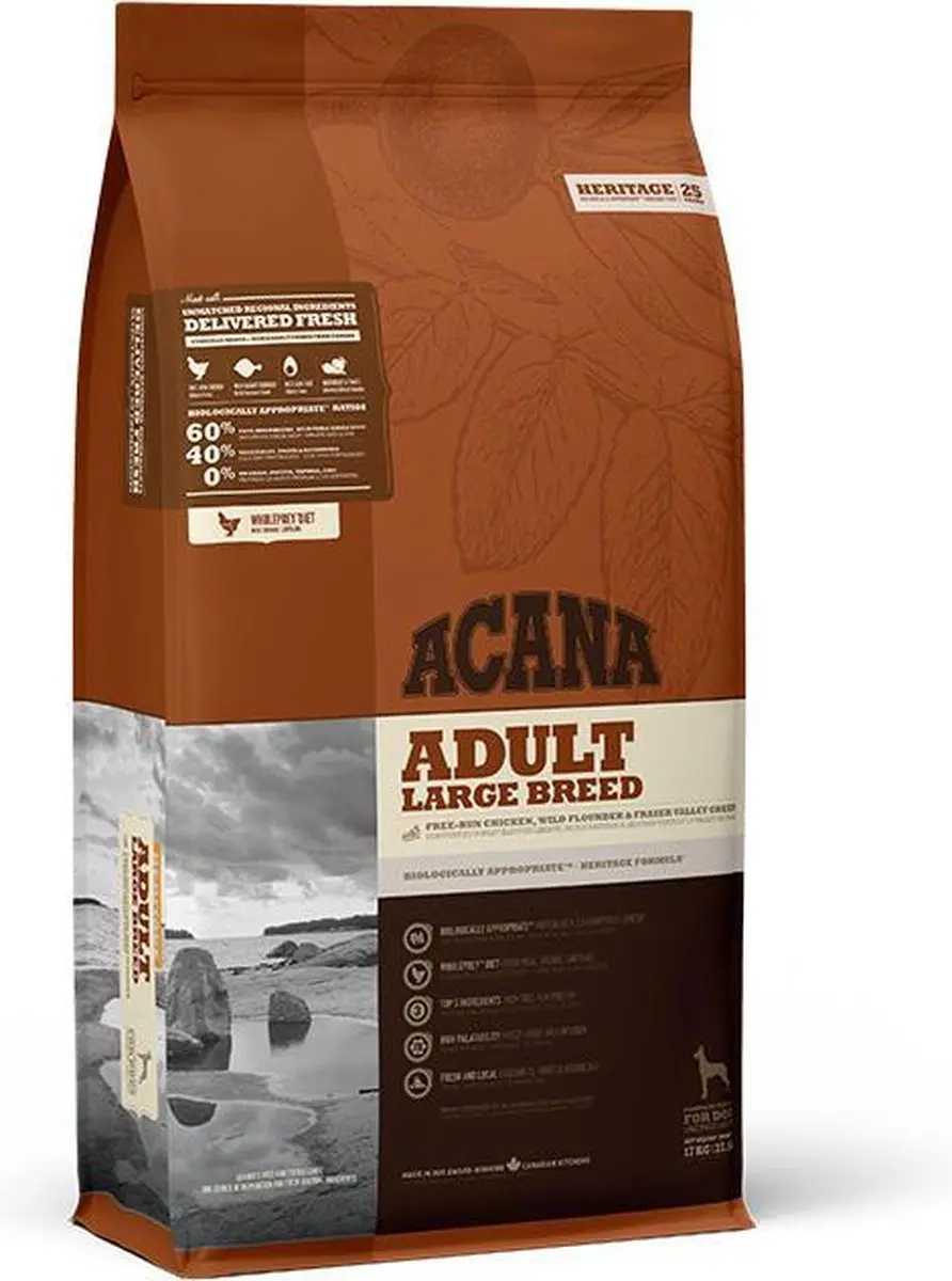 Acana HERITAGE Adult Large Breed 17 kg.