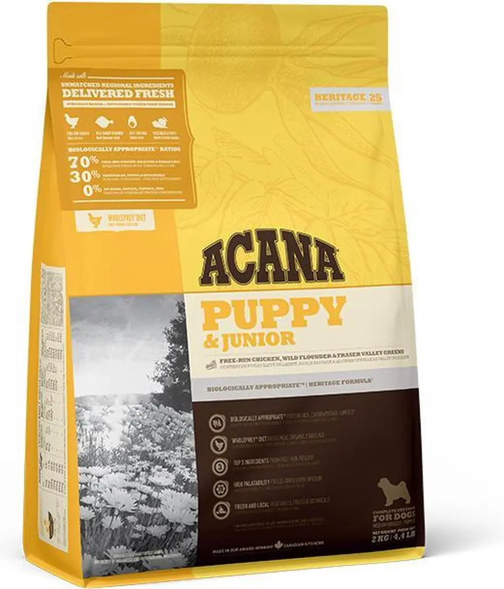 Acana HERITAGE Puppy & Junior 2 kg.
