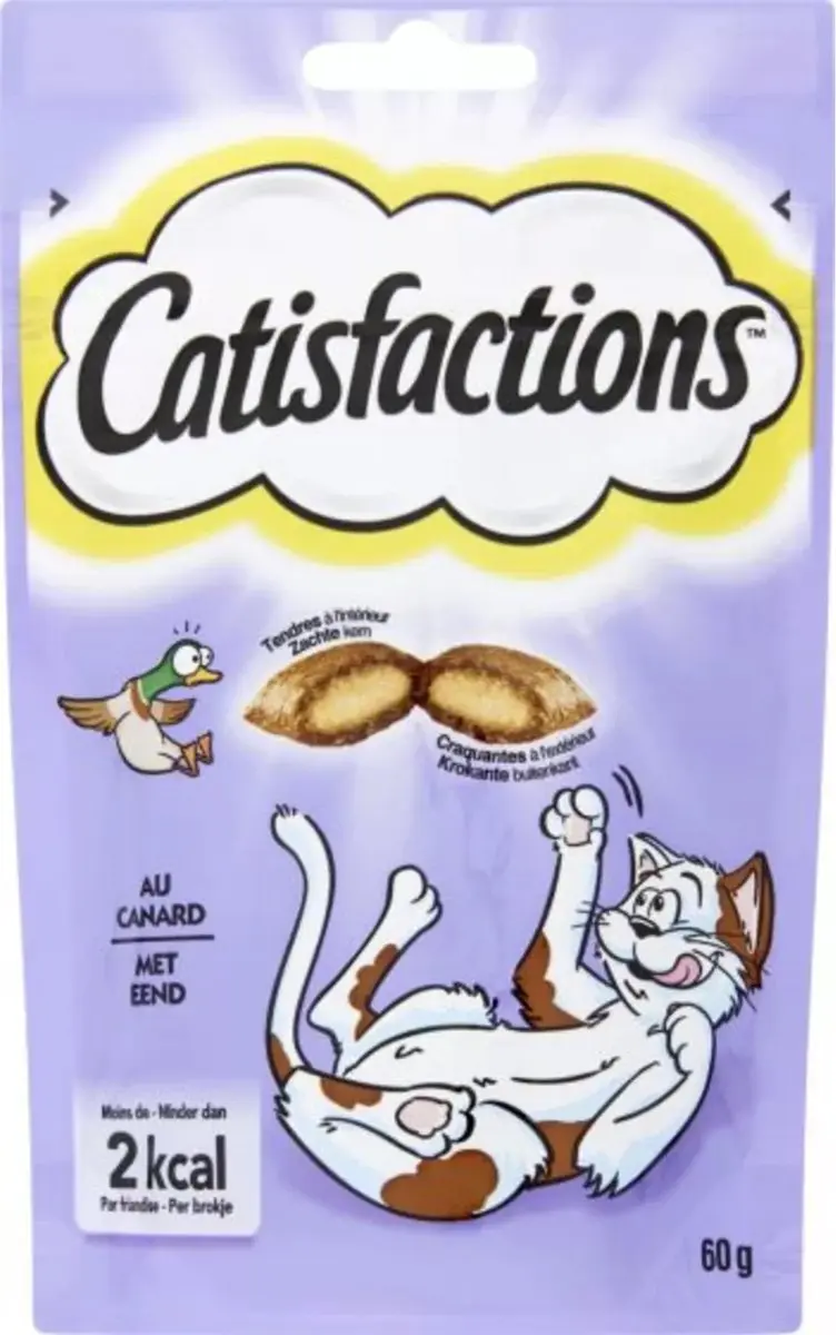 10x Catisfactions snacks met eend