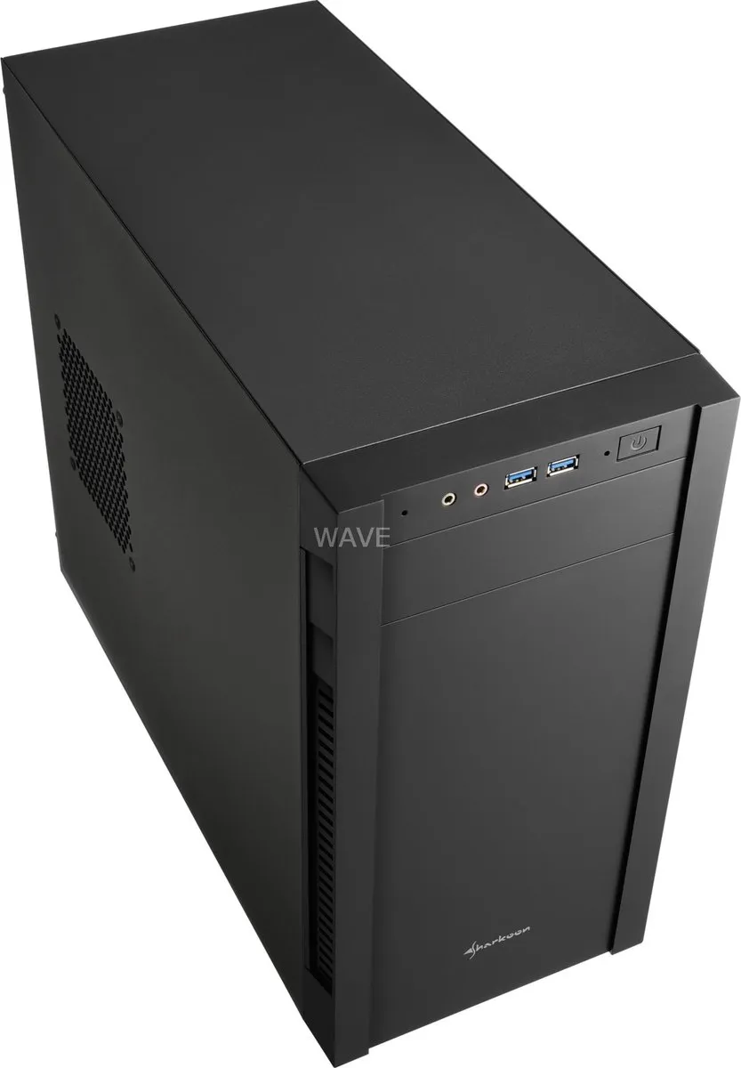 Sharkoon S1000 ATX Semi-tower - 2x 2.5" 2x 3.5" 1x 5.25" - Zwart - afbeelding 6 van 6
