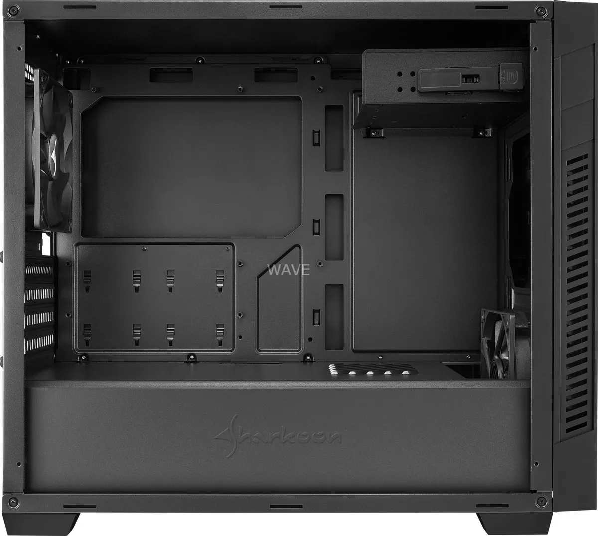 Sharkoon S1000 ATX Semi-tower - 2x 2.5" 2x 3.5" 1x 5.25" - Zwart