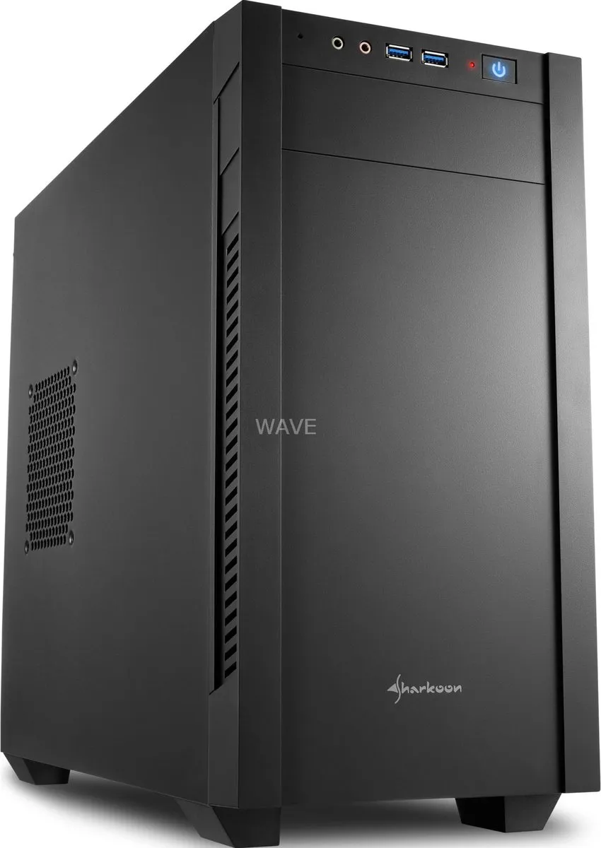 Sharkoon S1000 ATX Semi-tower - 2x 2.5" 2x 3.5" 1x 5.25" - Zwart