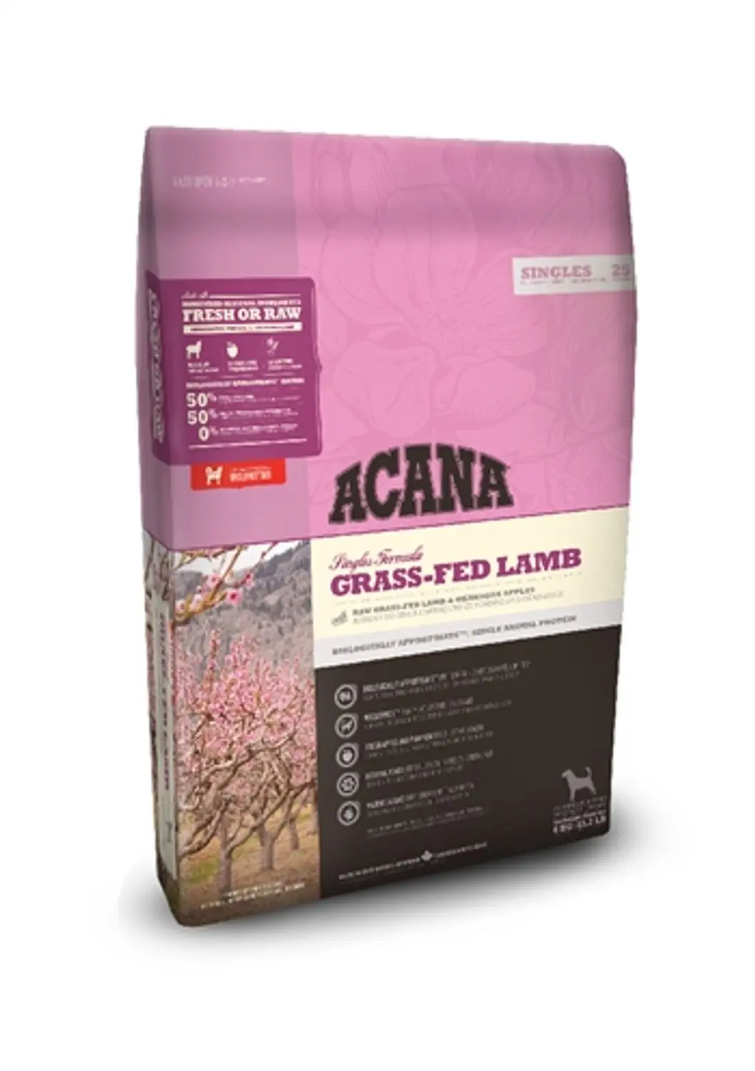 Acana singles grass-fed lamb dog