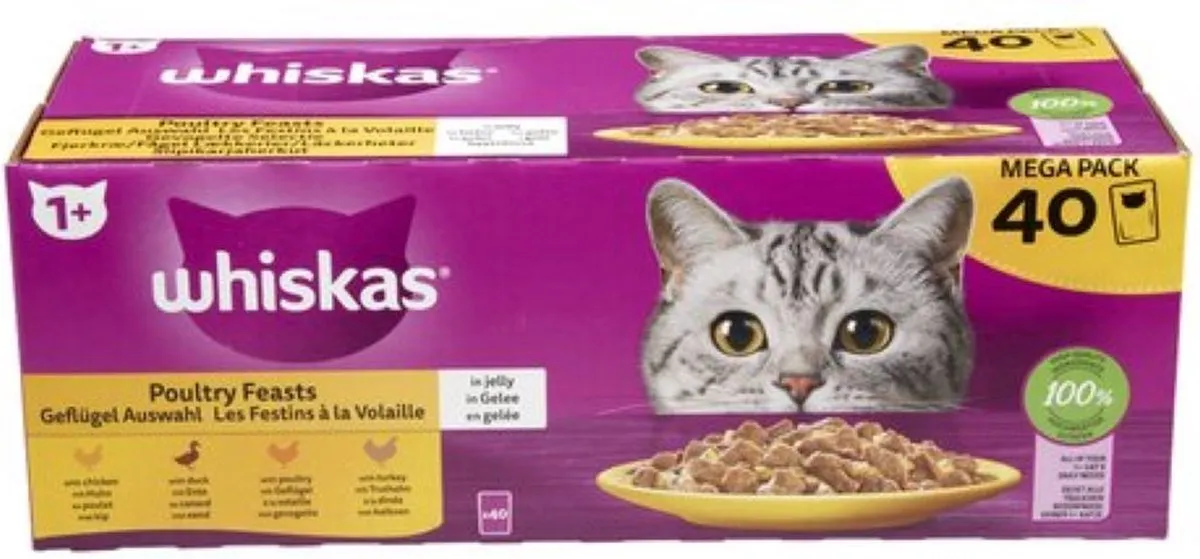 Whiskas Junior Multipack Gevogelte Selectie 40x85g