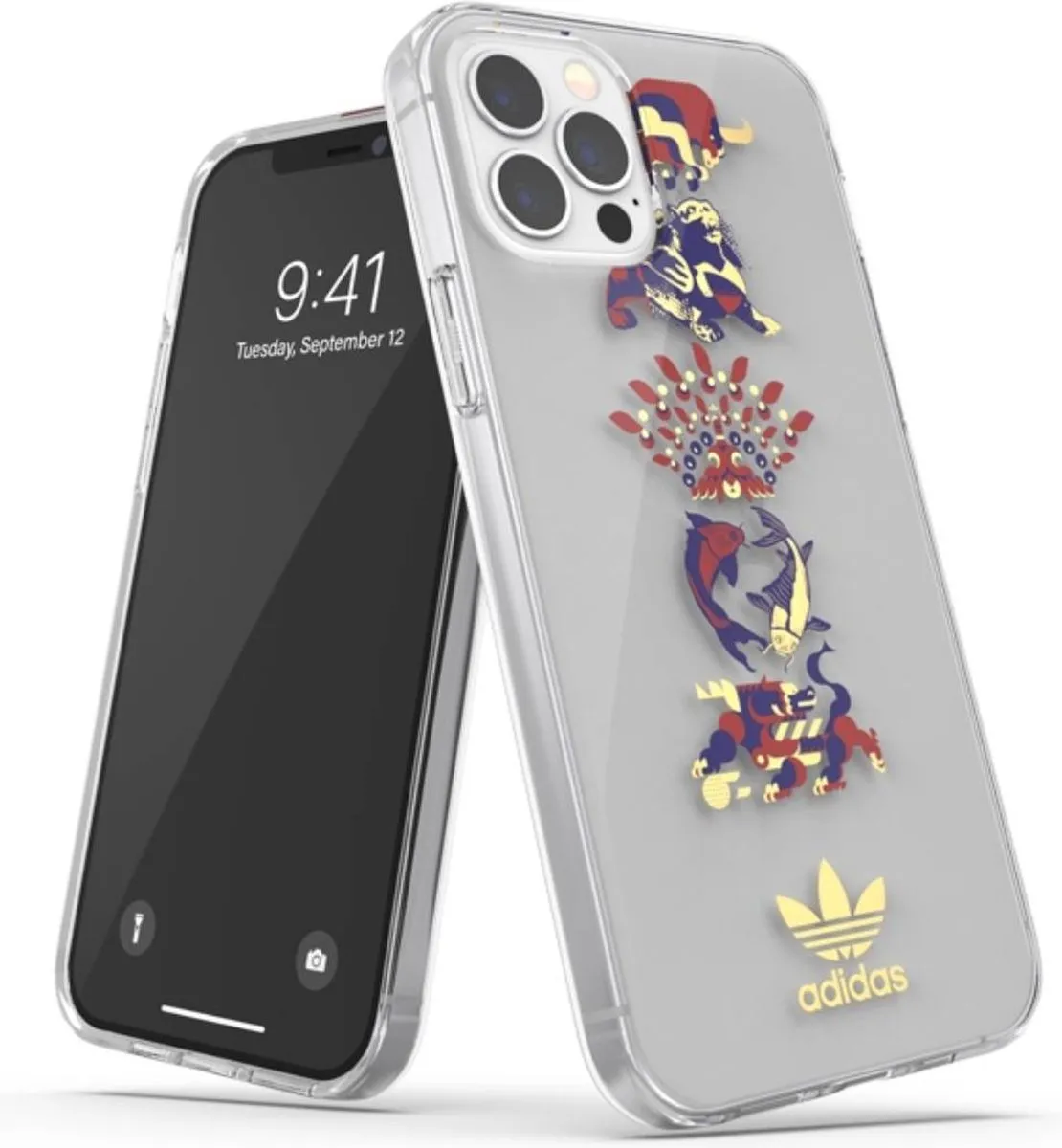 Adidas Clear Case CNY TPU iPhone 12/12 Pro - Kleurrijk