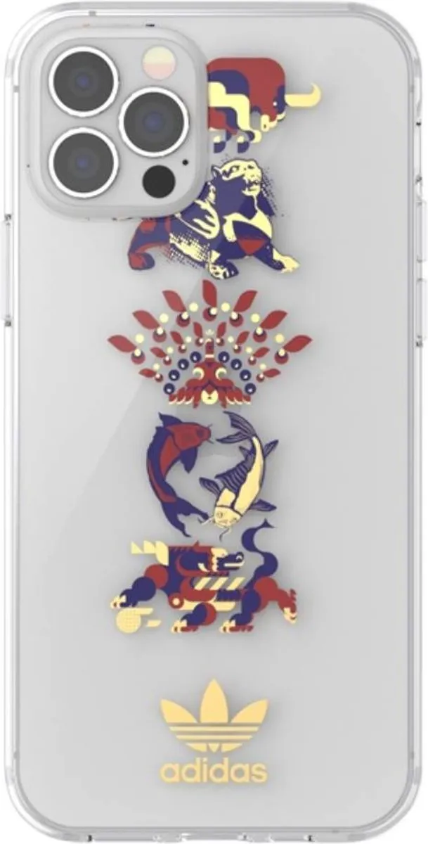 Adidas Clear Case CNY TPU iPhone 12/12 Pro - Kleurrijk