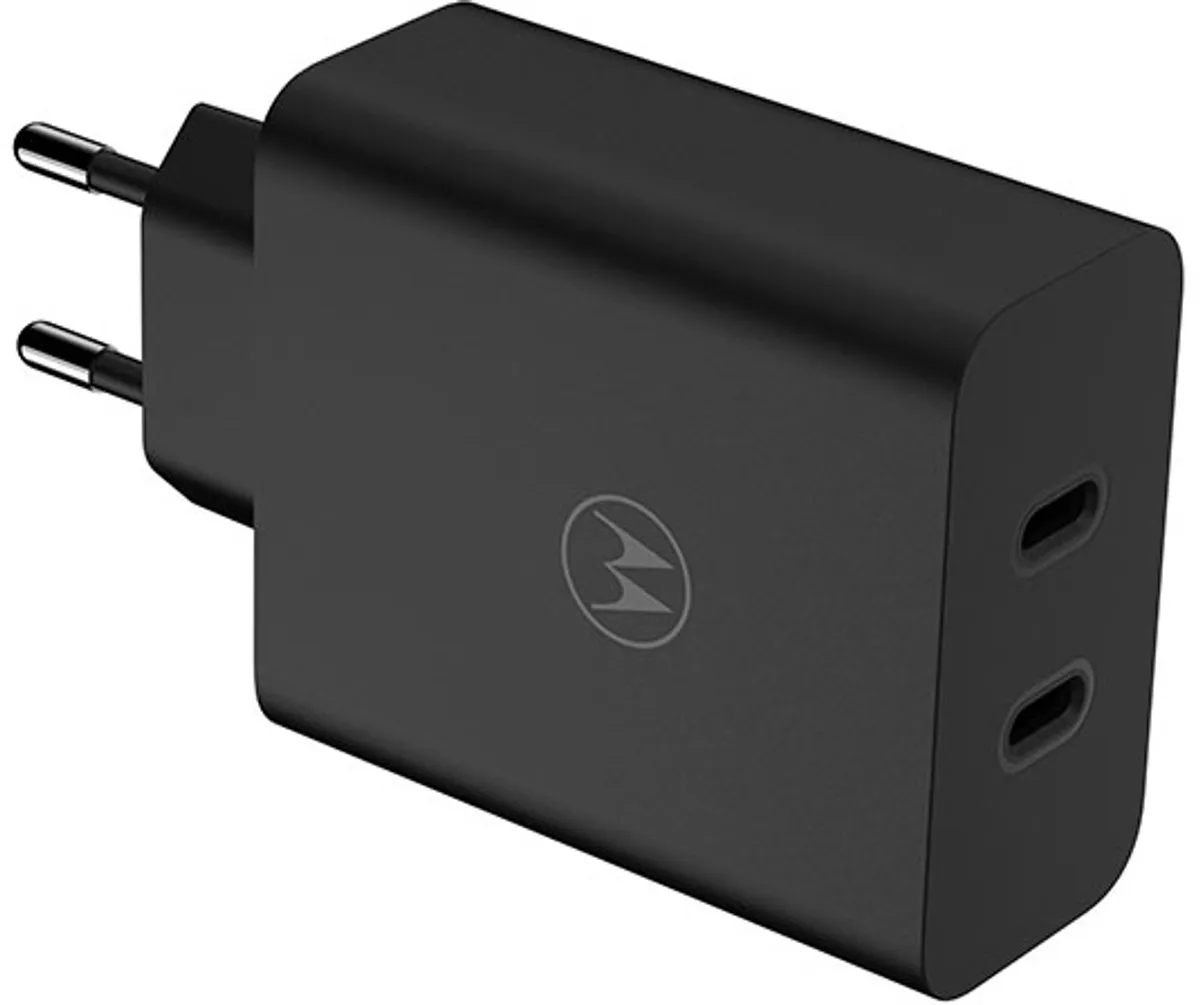 Motorola TurboPower 125W Duo Oplader PG38C06632 - 2x USB-C - Zwart - afbeelding 6 van 6