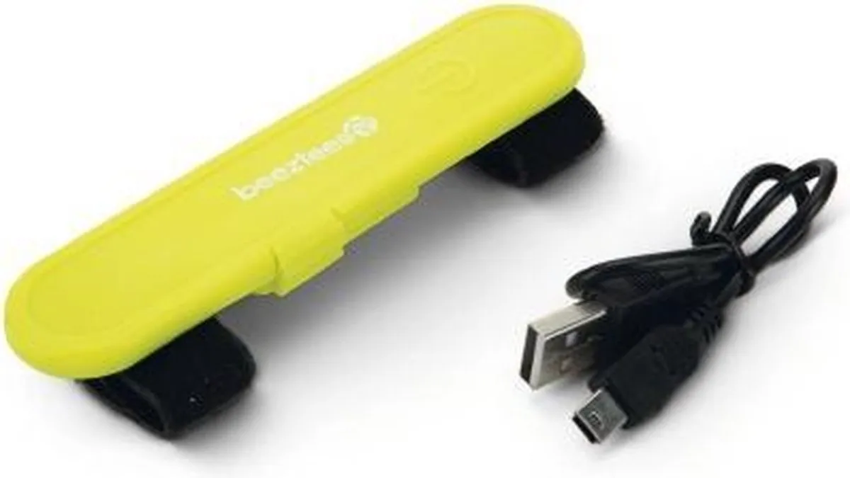 Beeztees Veiligheidslichtstrip USB Geel 12cm
