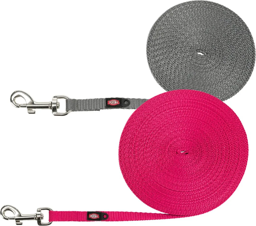 Trixie Hondenriem Sleeplijn Extra Licht - 15m - Grijs - afbeelding 3 van 6