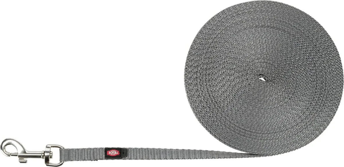 Trixie Hondenriem Sleeplijn Extra Licht - 15m - Grijs - afbeelding 5 van 6