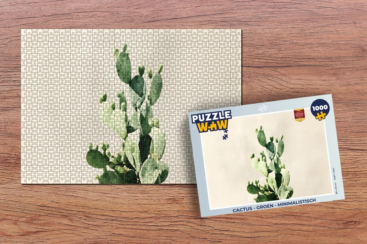 PuzzleWow Cactus Legpuzzel 1000 Stuks
