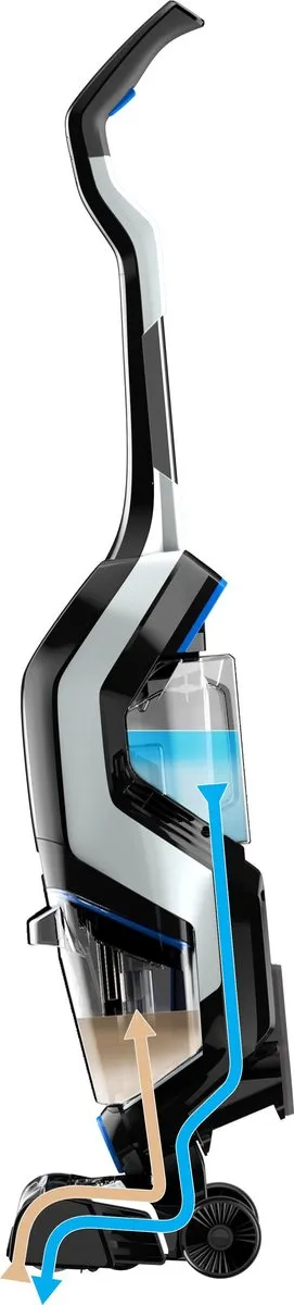 BISSELL 2765N CrossWave Max Vloerreiniger - 3-in-1 Zwart/Zilver/Blauw