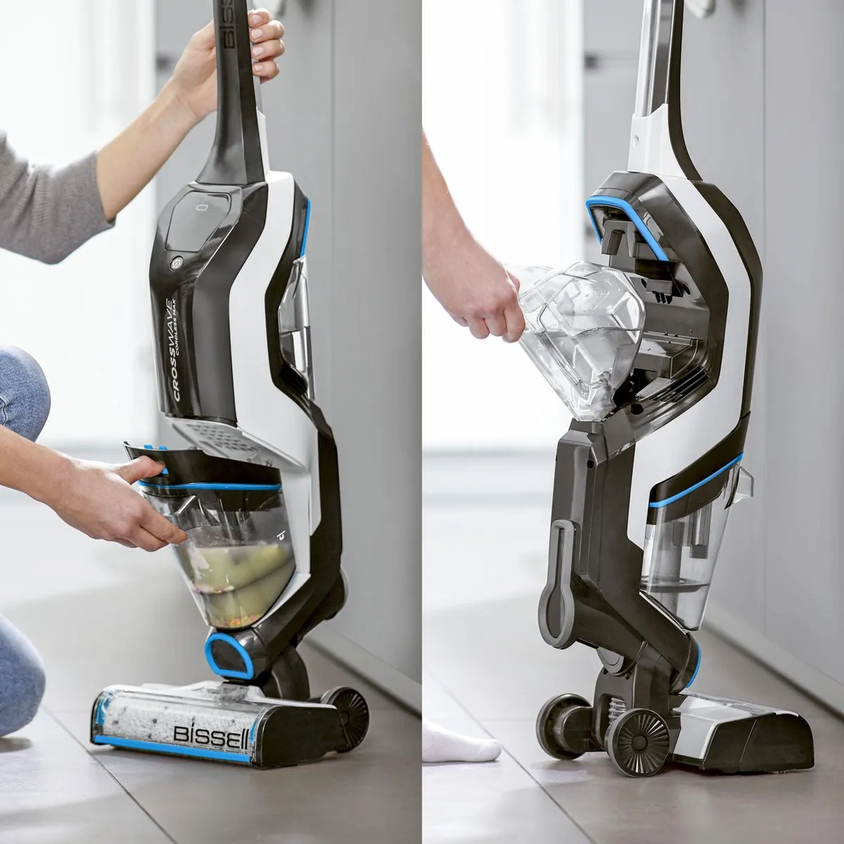 BISSELL 2765N CrossWave Max Vloerreiniger - 3-in-1 Zwart/Zilver/Blauw